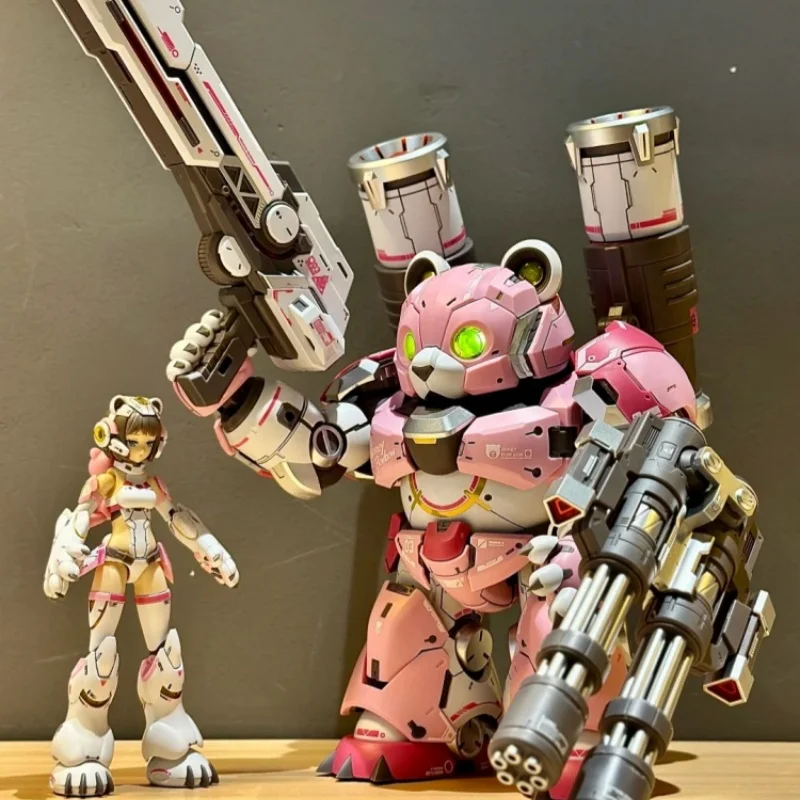 

Genuine Soul Girl Mecha Action Figure - Lazy Assembly Seven Sins Theme Cool Hani Hug Coconut Crash Rhino Model Collect