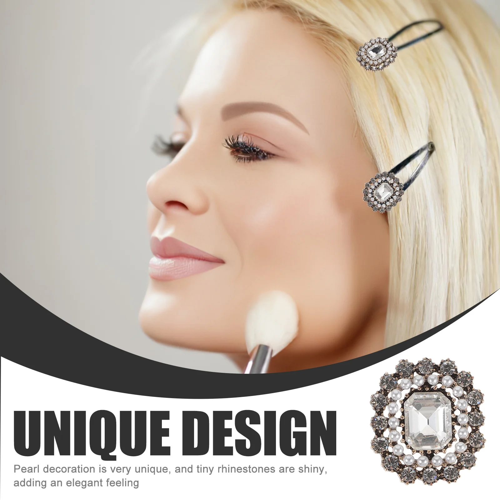 

10Pcs Pearl Rhinestone Embellishments Sparkling Flatback Buttons for DIY Crafts Wedding Decorations Rhinestone Buttons