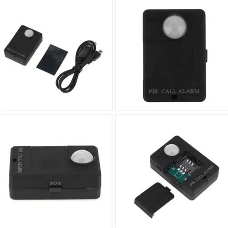 Mini GSM PIR Alarm Motion Sensor Alarm Infrared Wireless GSM Alarm Anti-Theft Motion Detector with EU Plug