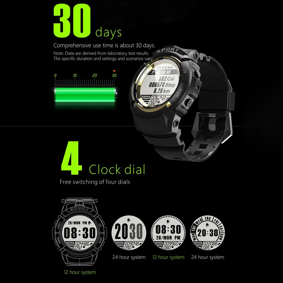 Reloj inteligente S816 para hombre y niño, pulsera profesional resistente al agua hasta 50M, con brújula y cronómetro, para deportes al aire libre,