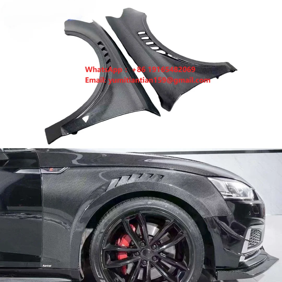 Xh KB Style A5 S5 Carbon Fiber Front Fender for AUDI A5 S5 2017-2020 Black Retrofit/Upgrade
