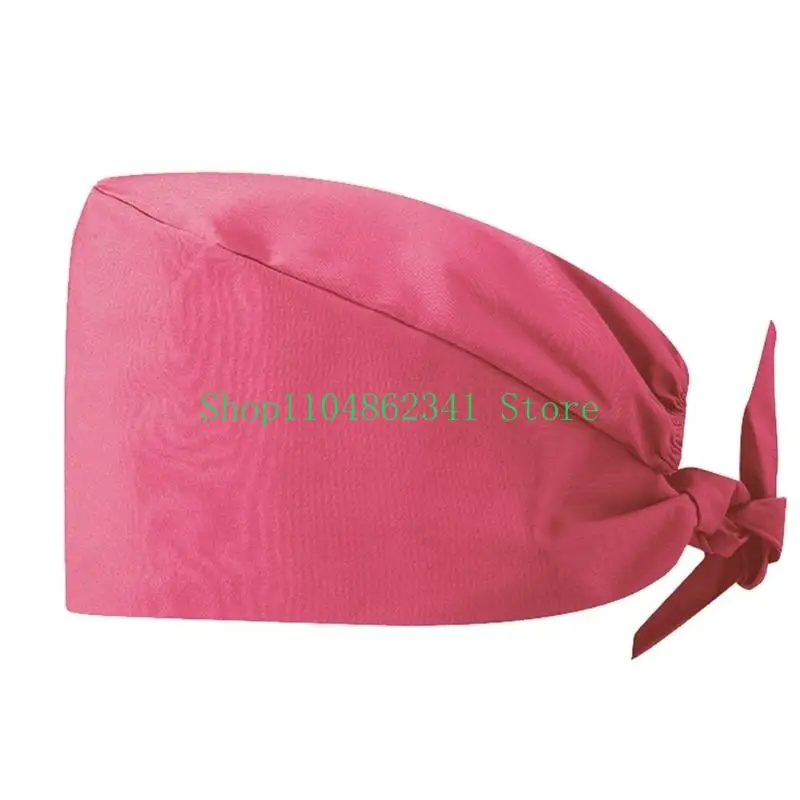 652F Unisex Adjustable Nurse Scrub Hat for Medicals Professional Breathable Cotton Surgical Hat for Doctor Hospital Care
