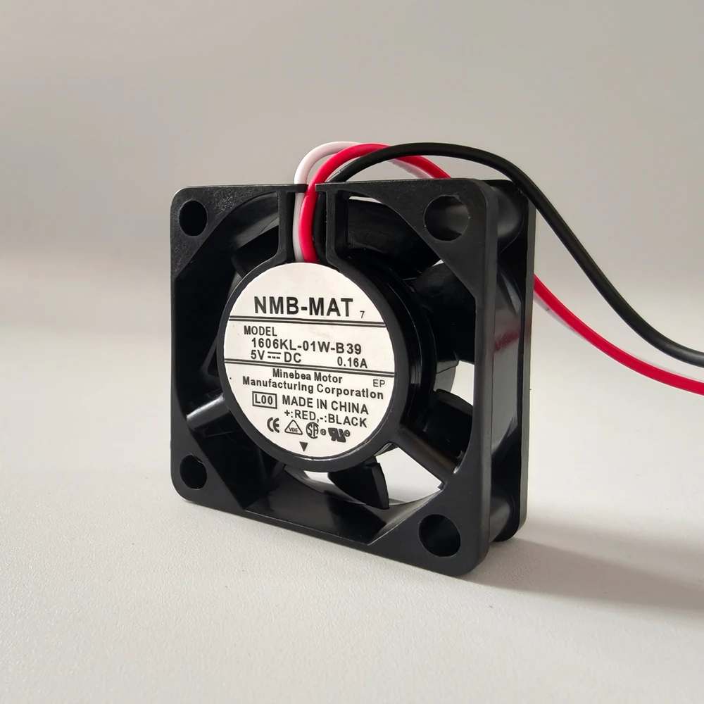 NMB 1606KL-01W-B39 NMB-MAT 5V 0.16A 4015 4CM Chassis Inverter Cooling Fan 2-3 Wire