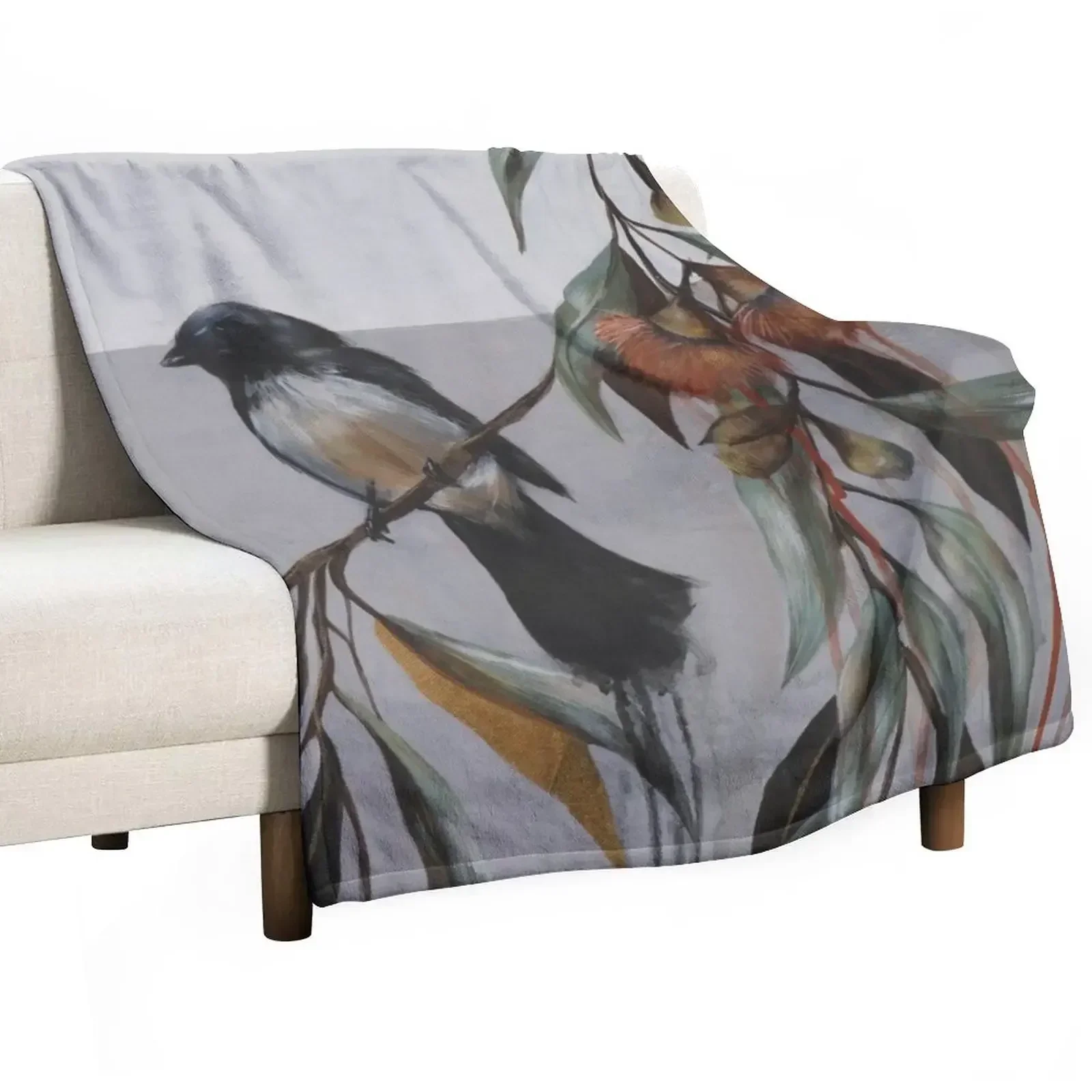 WILLY WAGTAIL Throw Blanket Sofa Quilt Cute Plaid Blankets