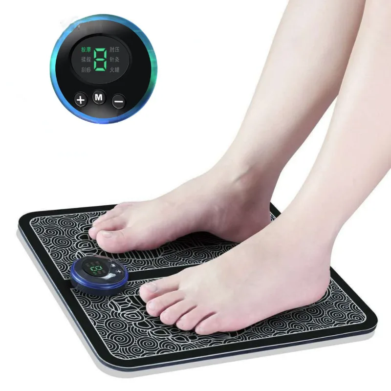 

Tens Fisioterapia Foot Massager Mat Massageador Pes Muscular Electric EMS Health Care Relaxation Terapia Fisica Massage Salud