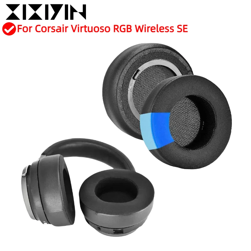 

XIXIYIN Replacement Thicker Ice gel / Protein skin Earpads-Ear Cushion for Corsair Virtuoso RGB Wireless SE,Added Thickness