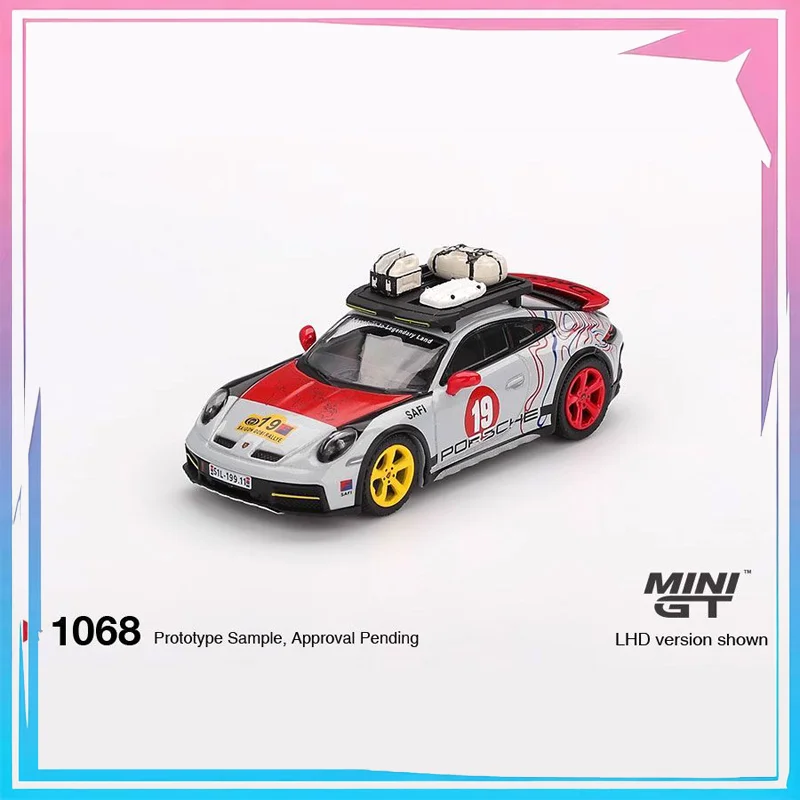 

MINIGT 1:64 Porsche 911 Dakar Uncle Rally Alloy Die Cast Car Model Collection Ornament Gift