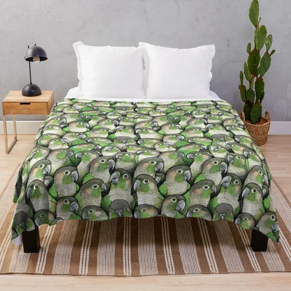 

Green-cheeked Conures Throw Blanket Summer Cool Breathable Blanket for Sleeping