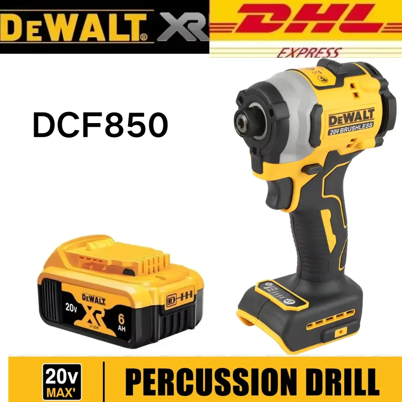 

Dewalt DCF850 Rechargeable Cordless 20V electric screwdriver, Lithium Electric Battery, Power Tools, Original Large Torque