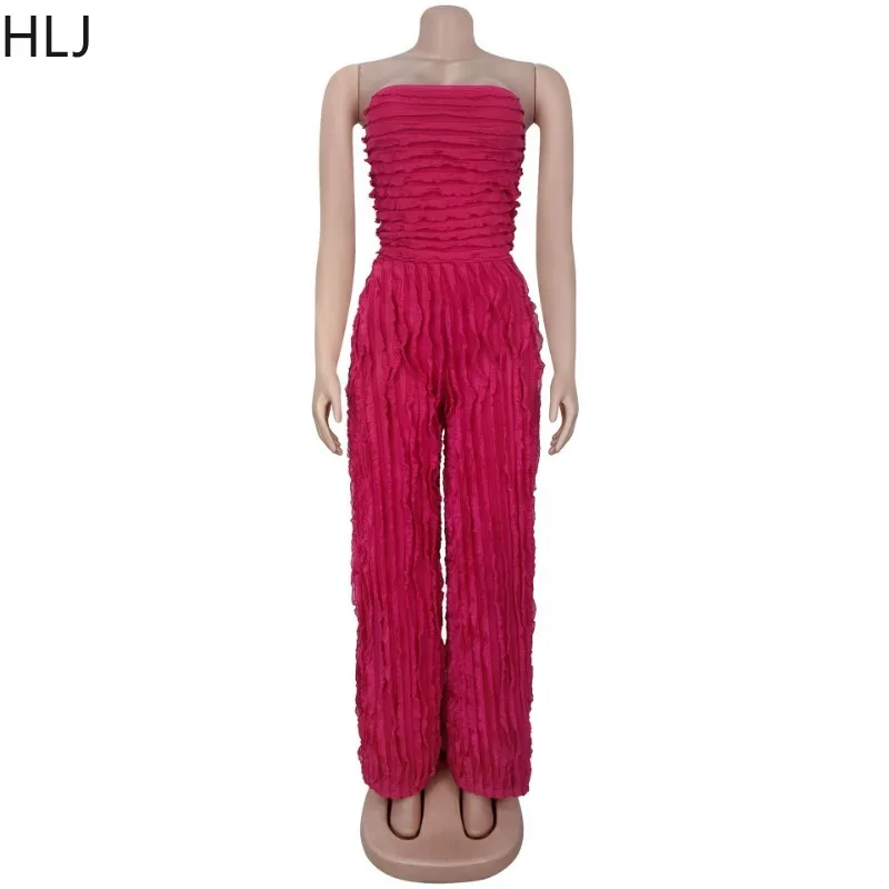 HLJ موضة شرابات المرقعة Bodycon حللا امرأة بلون أكمام عارية الذراعين ثوب فضفاض الإناث الشارع الشهير وزرة 2025