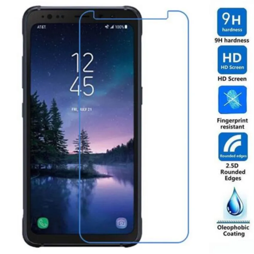 2pcs for samsung galaxy s8 active tempered glass front cover protective film explosion-proof lcd screen protector for sm-g892a