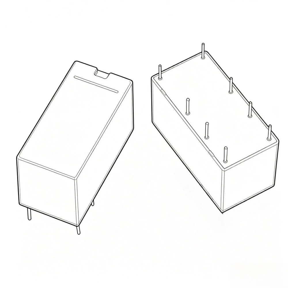 10 PCS Original Coil DPDT 8 Pin 2NO 2NC Mini Power Relays PCB Type  HK19F HK19F-DC5V-SHG HK19F-DC12V-SHG HK19F-DC24V-SHG