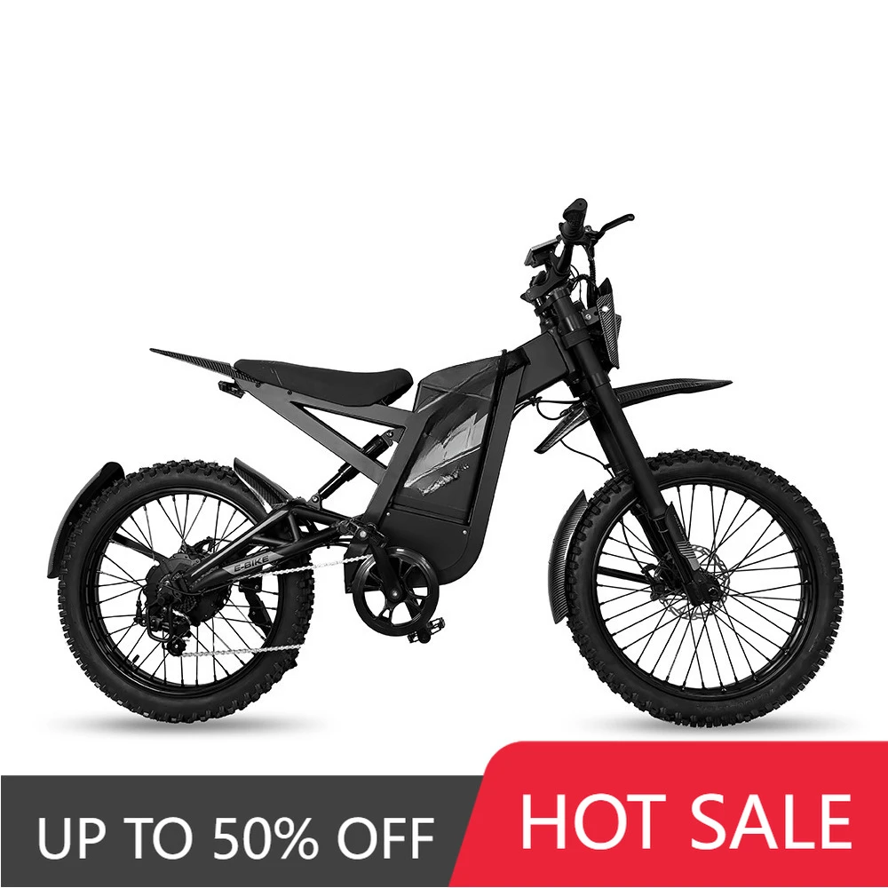 RRE Suitable for 48V 24-inch electric off-road/snow bike lithium battery 7-speed in-wheel motor electric power bike
