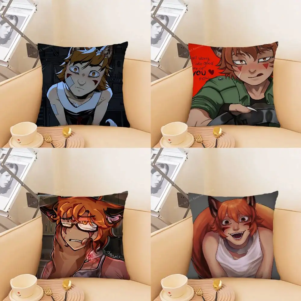 1 Stück B-Boyfriend To Death Anime-Kissenbezug, modischer quadratischer Kissenbezug für Schlafzimmer, Sofa, Zimmer, Ins-Dekoration, Freizeit