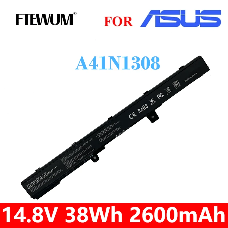 

38Wh 14.8V 2600mAh Laptop Battery 3Cells for ASUS X451 X551 X451C X451CA X551C X551CA X551M X551MA A31LJ91 0B110-00250100