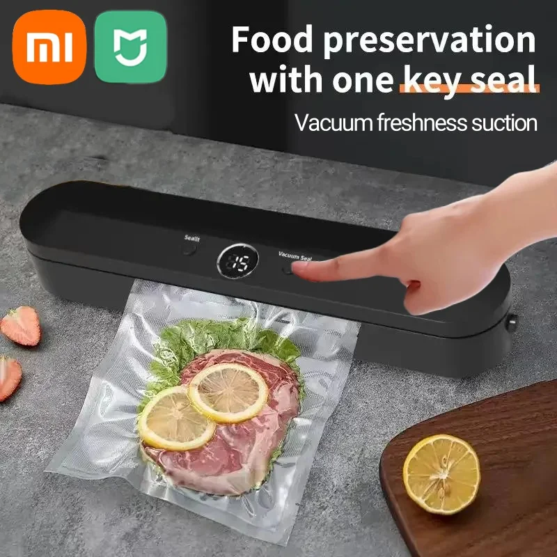 Xiaomi Automatic Vacuum Sealer Machine Dry Wet Dual Use For Food Storage With 10pcs Free Bags Sealing Machine for Vacuum Package