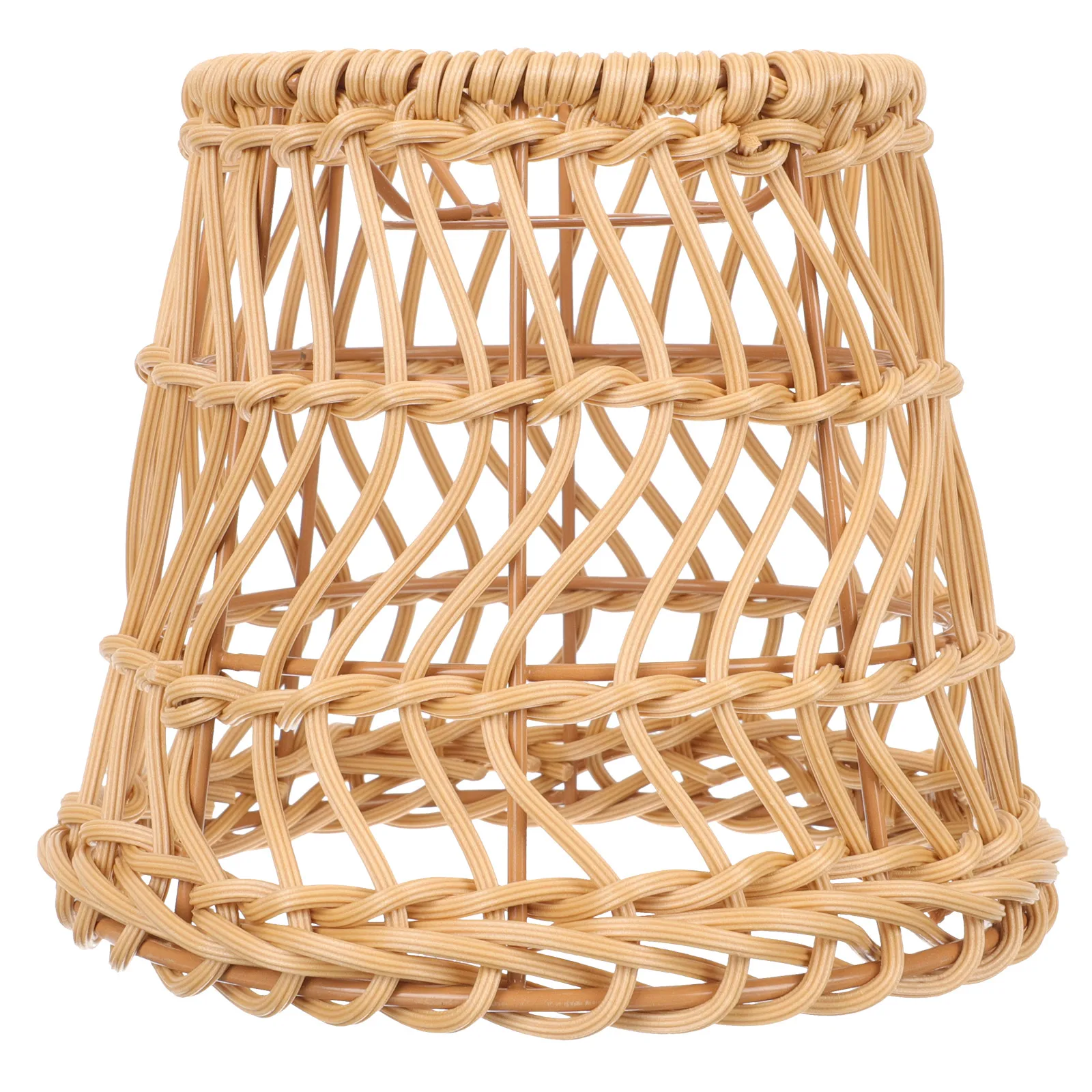

Rattan Lampshade Woven Ch Shades Tea Color Small Size Home Decor Restaurant Office Cover Replacement Style