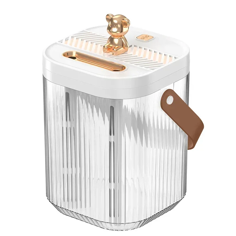 Humidificador de escritorio de 2L para el hogar, dormitorio, luz ambiental de gran capacidad, doble boquilla, pulverizador súper antiniebla