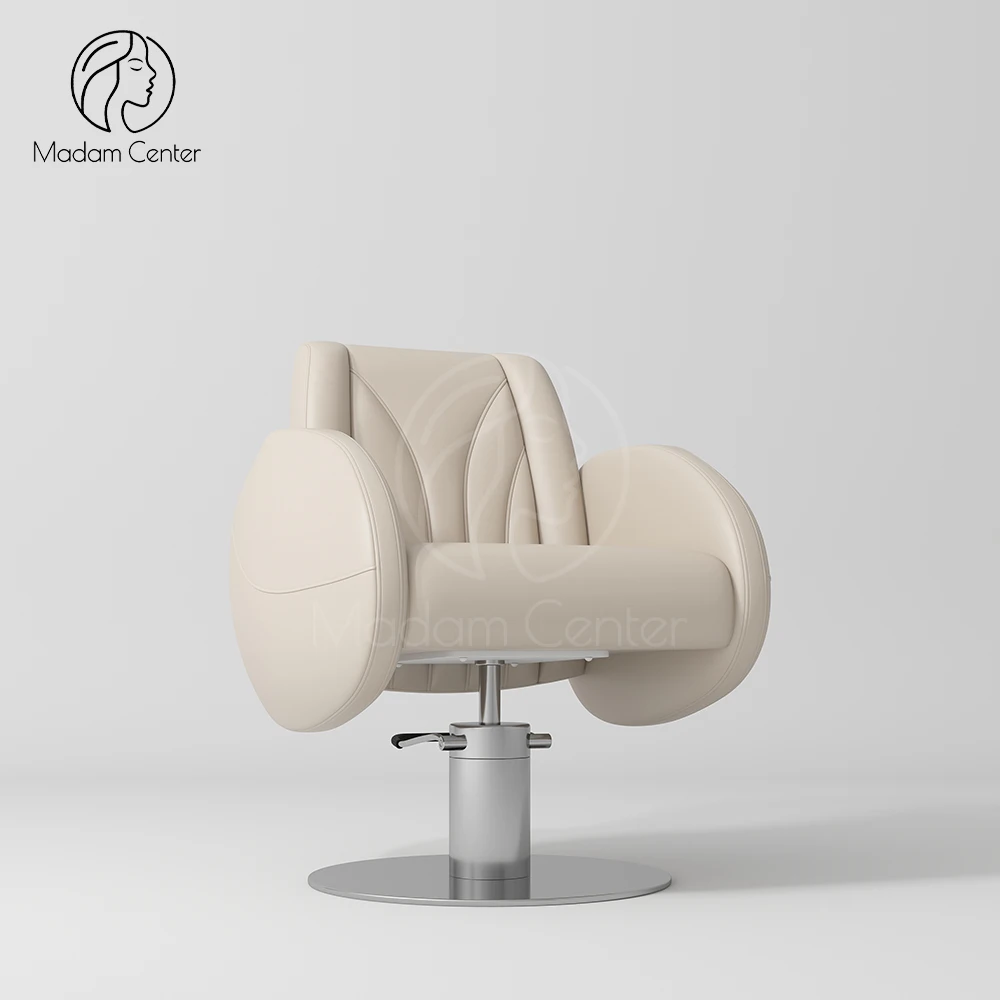 Madamcenter Patent Design Professional Hydraulic Ergonomic Foldable Massage Salon Chair 360 Degree Rotation for Luxury Hair