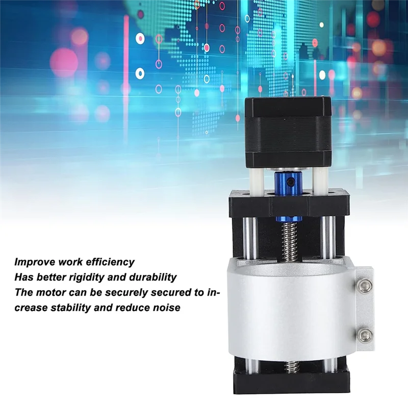 Uchwyt silnika wrzeciona osi Z CNC o średnicy 52 mm Stabilny i niezawodny uchwyt do 3018 Pro (czarny)