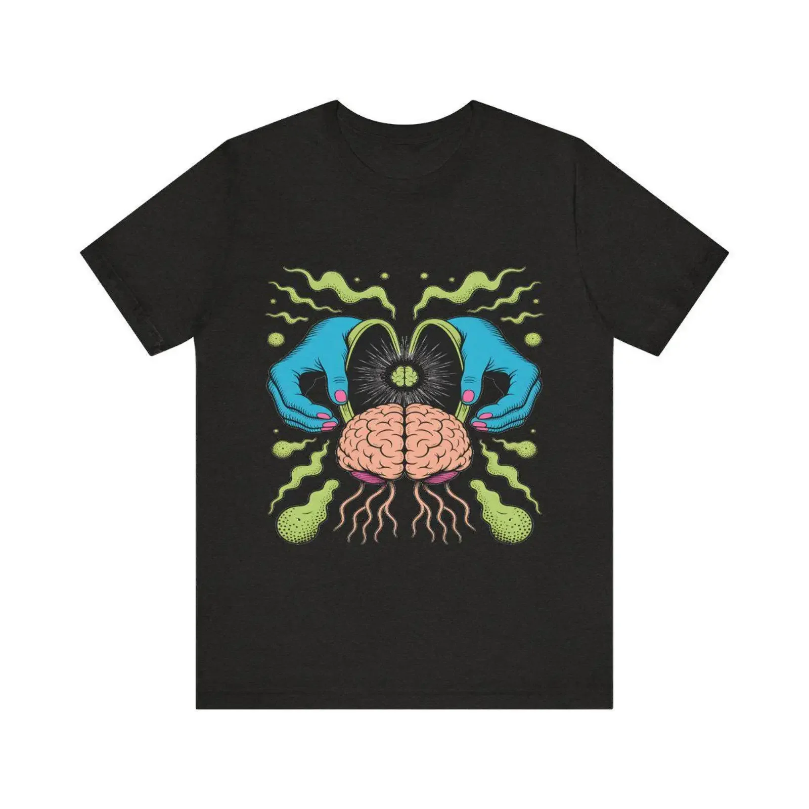 T-shirt spirituel vintage « Troisième Œil » : Révélation de la conscience qui se voit elle-même – Graphique délavé, style élégant, légèrement unisexe