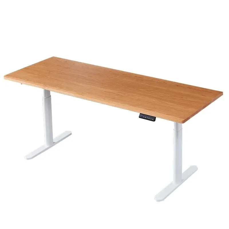 

North American black walnut electric lifting table e-sports automatic office smart computer desk solid wood desk learning