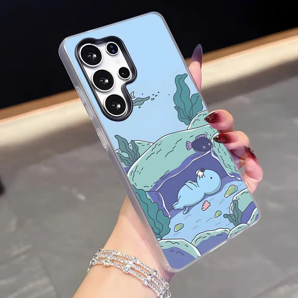 Cartoon Anime B-Bonobono Phone Case For Samsung A56 A14 5G A34 A36 A33 A26 A16 Shockproof Jelly Cover