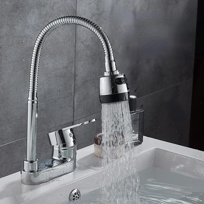 

Hot and cold faucet in bathroom Zinc alloy sink Bathtub mixing valve Wash basin Double hole mixing valve Faucet thread g1/2“