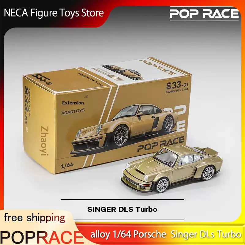 

XCARTOYS & POP RACE 1:64 Porsche coupe collection ornaments Singer DLs Turbo racing model Toy Gift For Adults & Fans
