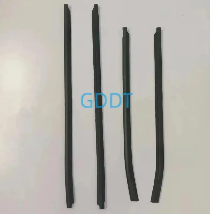 4 Pcs 68161-0K010 Outside Windows Glass Rubber for Toyota Hilux 2005-2014 Glass Protector WeatherStrip Glass Outer Laminate