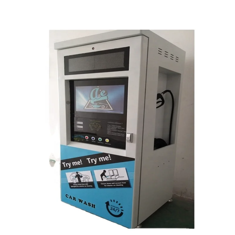 Self-Service Car Wash Machine Coin/Card/Banknote Operated Steam Carwash Equipment Electric Power Source