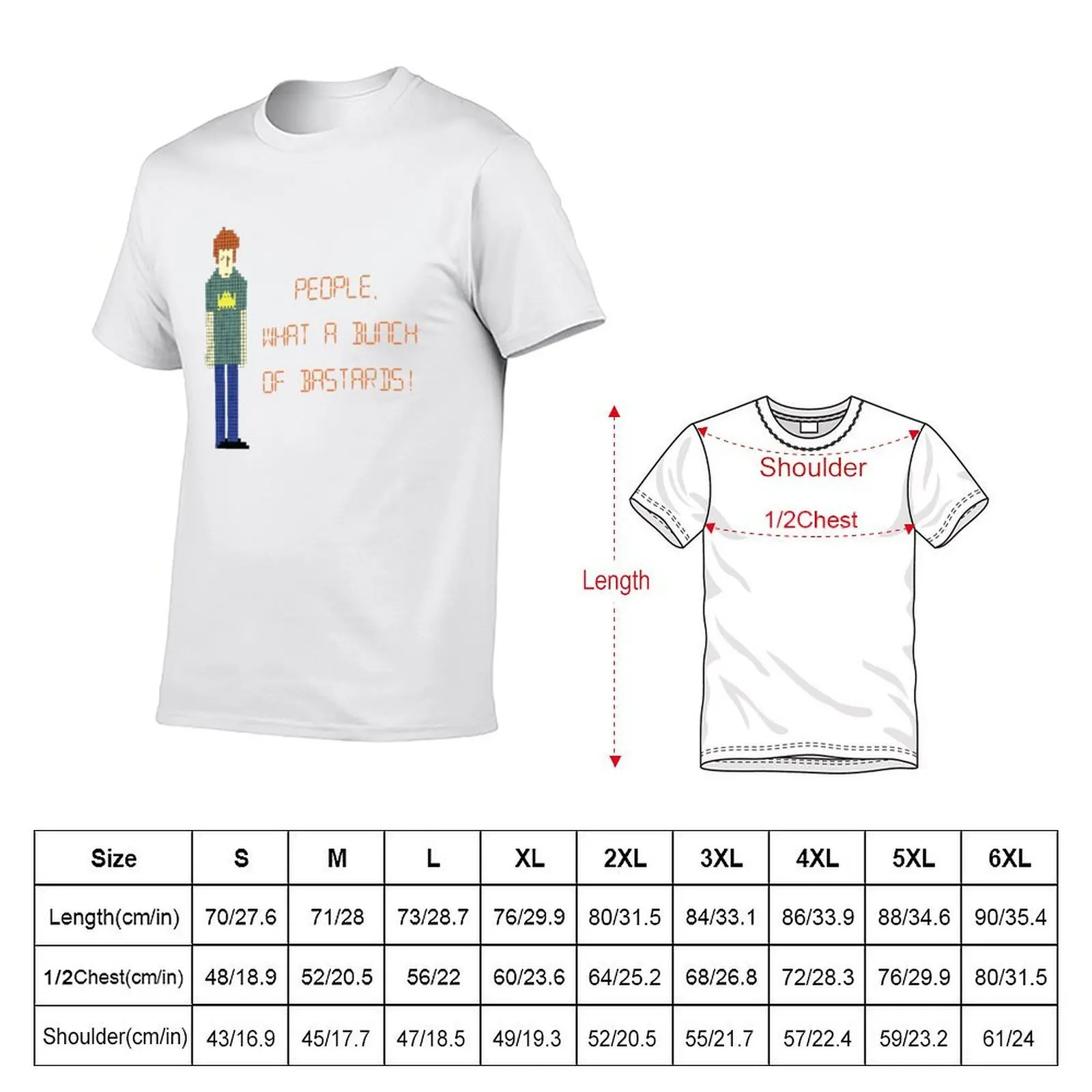 The IT Crowd – People, What a Bunch of Bastards! T-Shirt vintage graphic tee tshirts personalised vintage t shirt men