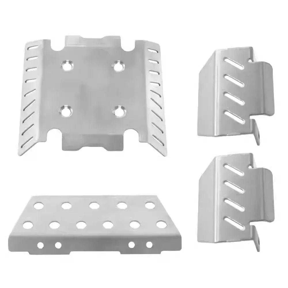 Protezione per armatura del telaio anteriore e posteriore in acciaio inossidabile per MJX H8H V1 V2 1/8 RC Accessori per parti di aggiornamento per auto
