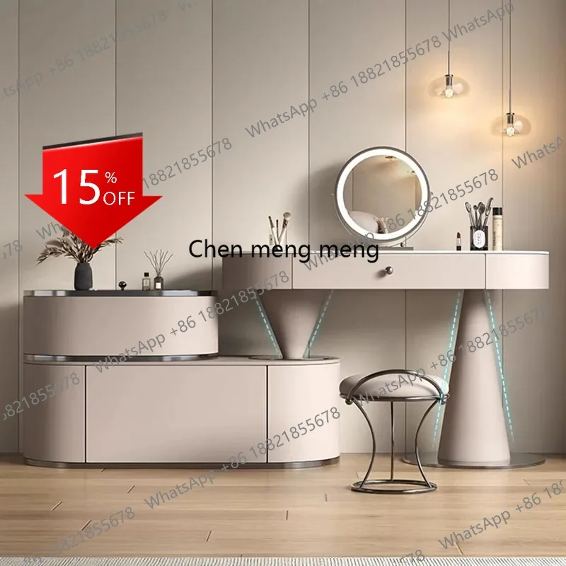 

01A Accessories Cabinet Dressing Table White Shelf Coffee Study Service Vanity Table Comfortable Beauty Vestidores Home Furnitur