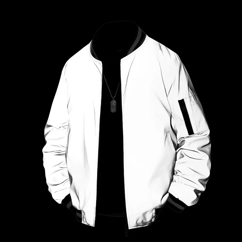 

Male Spring Aviator Pilot Flight Jackets Loose Fit Bomber Men's Jacket Windbreaker Casual Oversize Pilot Jacket Baseball Coat