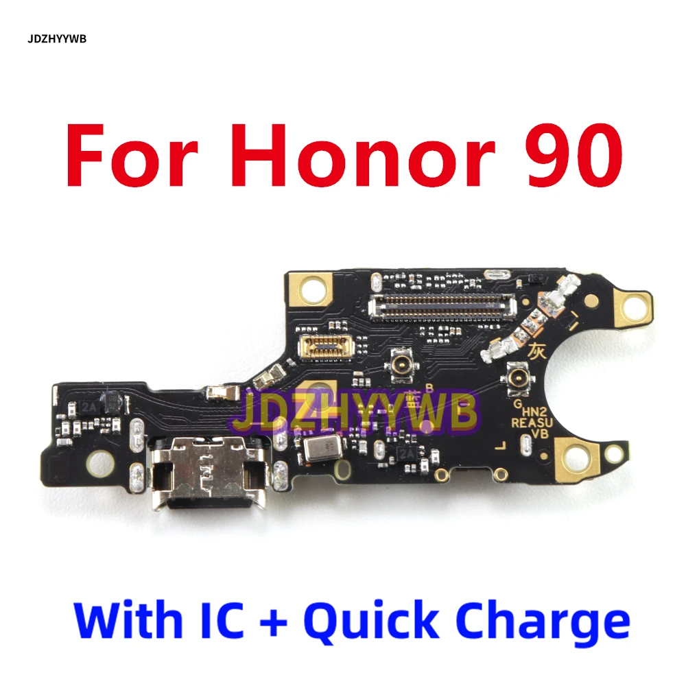 USB Charge Dock Port Jack Plug Connector SIM Card Socket Flex Cable For Huawei Honor 90 Charging Board Module With  Microphone