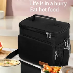 Portable Lunch Bag Oxford Cloth Thermal Insulation Food Fresh Keep Storage Containers Tote Multifunction Case for Outdoor