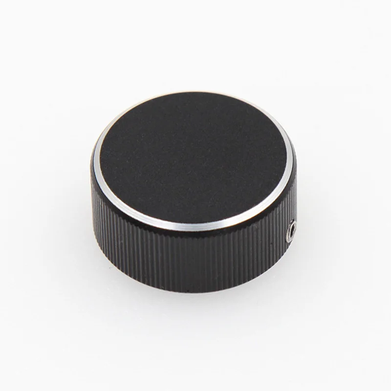 Fabricante de tampas de botão de alumínio com textura de CD de alto brilho Anéis decorativos não padrão para processo de botão de metal de interruptor de áudio