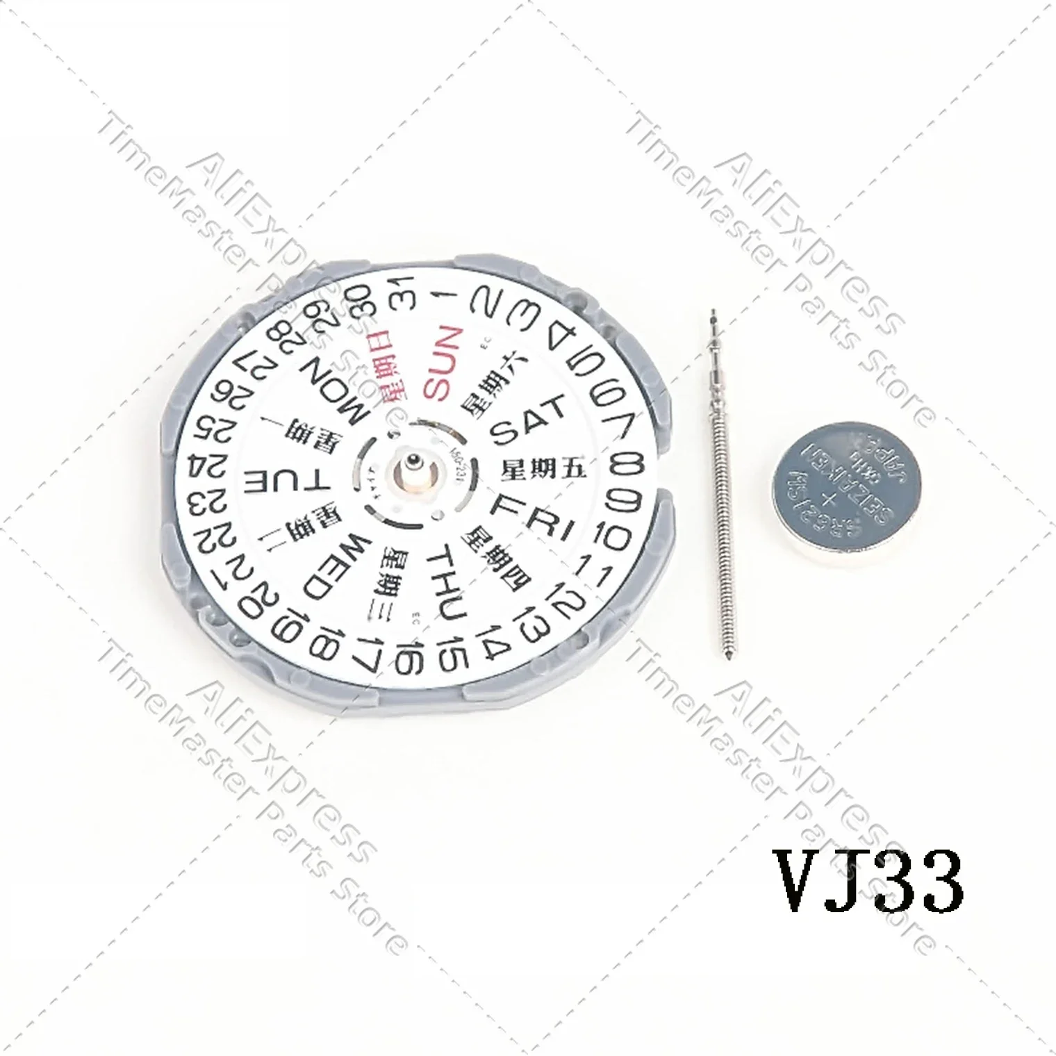 Japan movement VJ33B double calendar quartz movement brand new original watches accessories electronic movement