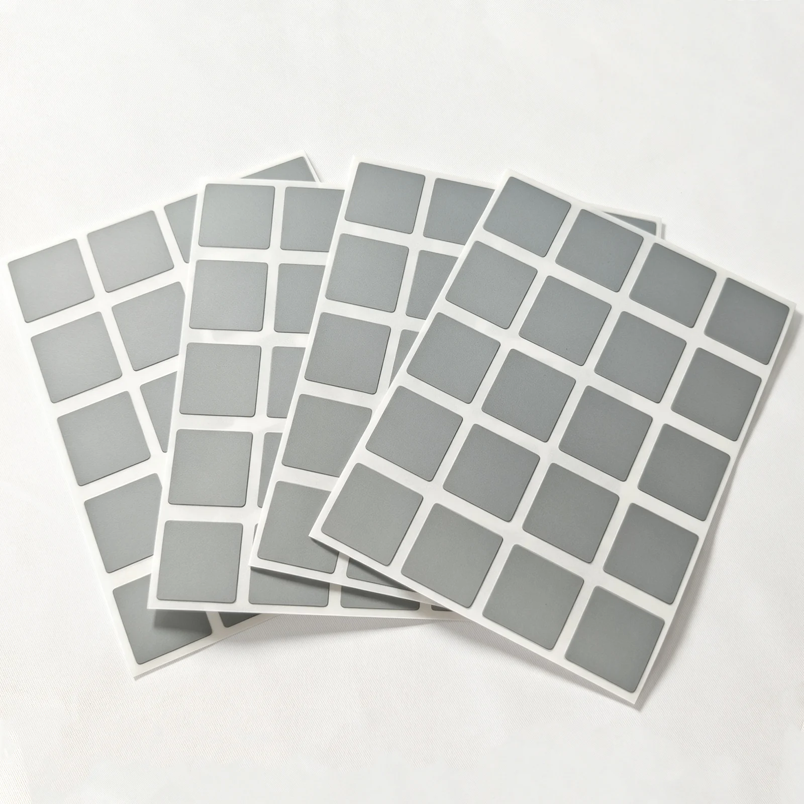 200pcs 20x20mm GRAY Adhesive Scratch Off Stickers DIY Manual Label Tape Hand Made Scratched Stripe Card Film