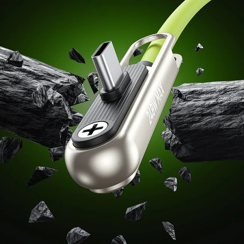 240W Super Fast Charging Mobile Phone Data Cable Made Of Zinc Alloy Silicone Material Type-c Mobile Phone Charging Cable
