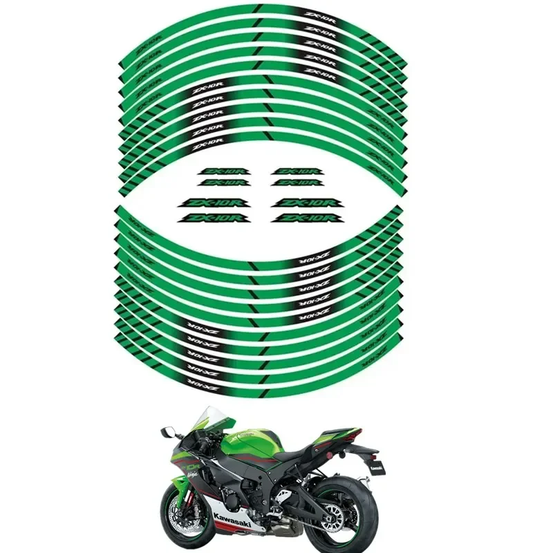 

Запчасти для мотоциклов KAWASAKI ZX-10R ZX10R ZX 10R, контурная наклейка для украшения колеса, аксессуары B