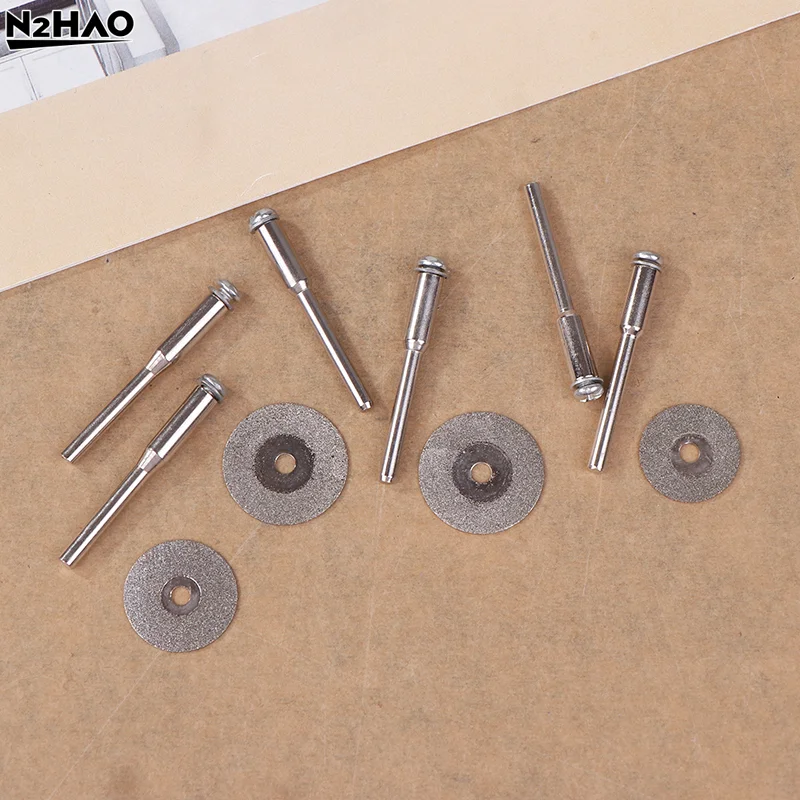 10pcs Mini Sharp Diamond Cutting Rotary Tool Cutting Discs With Holes DIY Tools Accessories