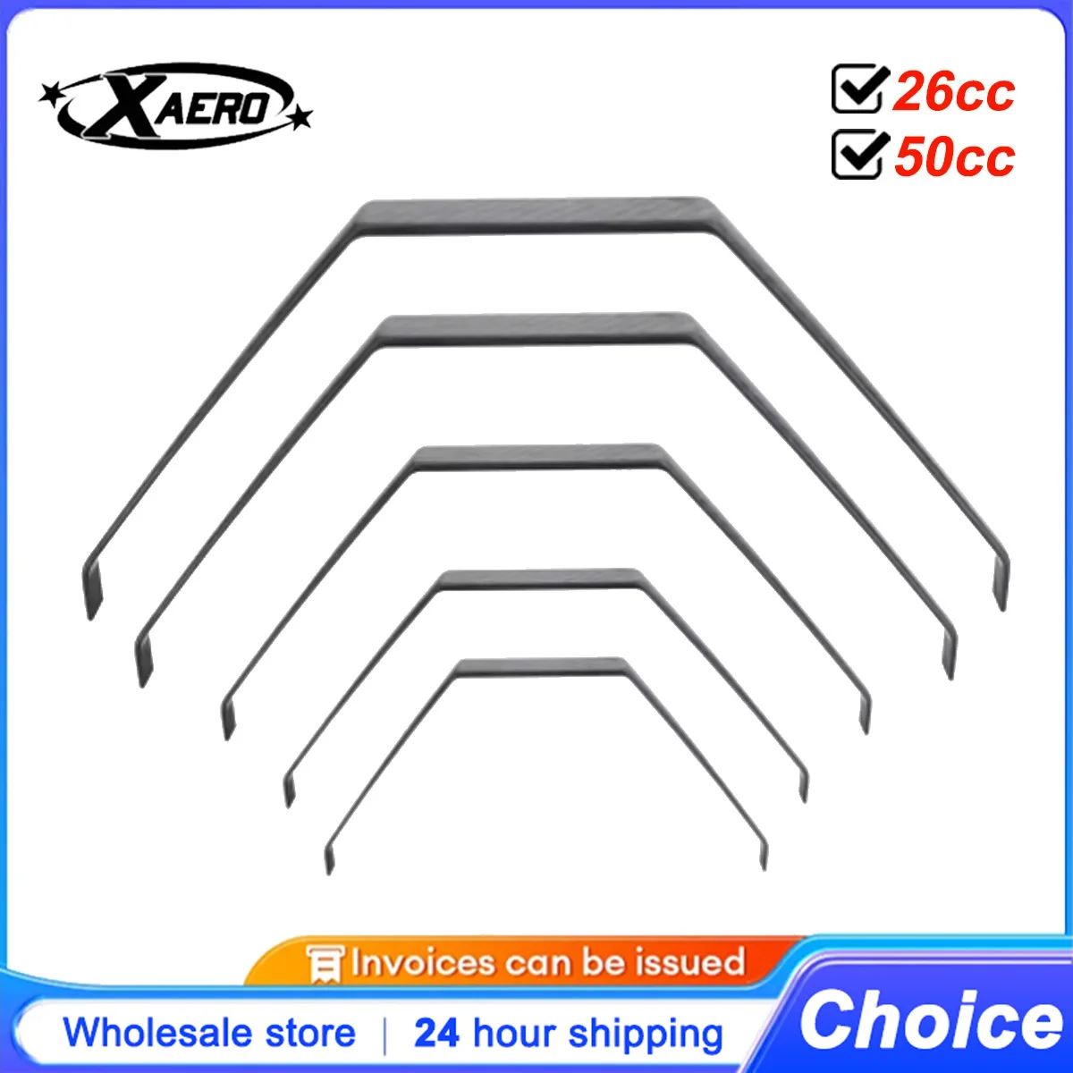 

Комплект шасси XAERO YAK 26cc 50cc для масштабных моделей самолетов, карбоновые опоры для газовых радиоуправляемых авиамоделей