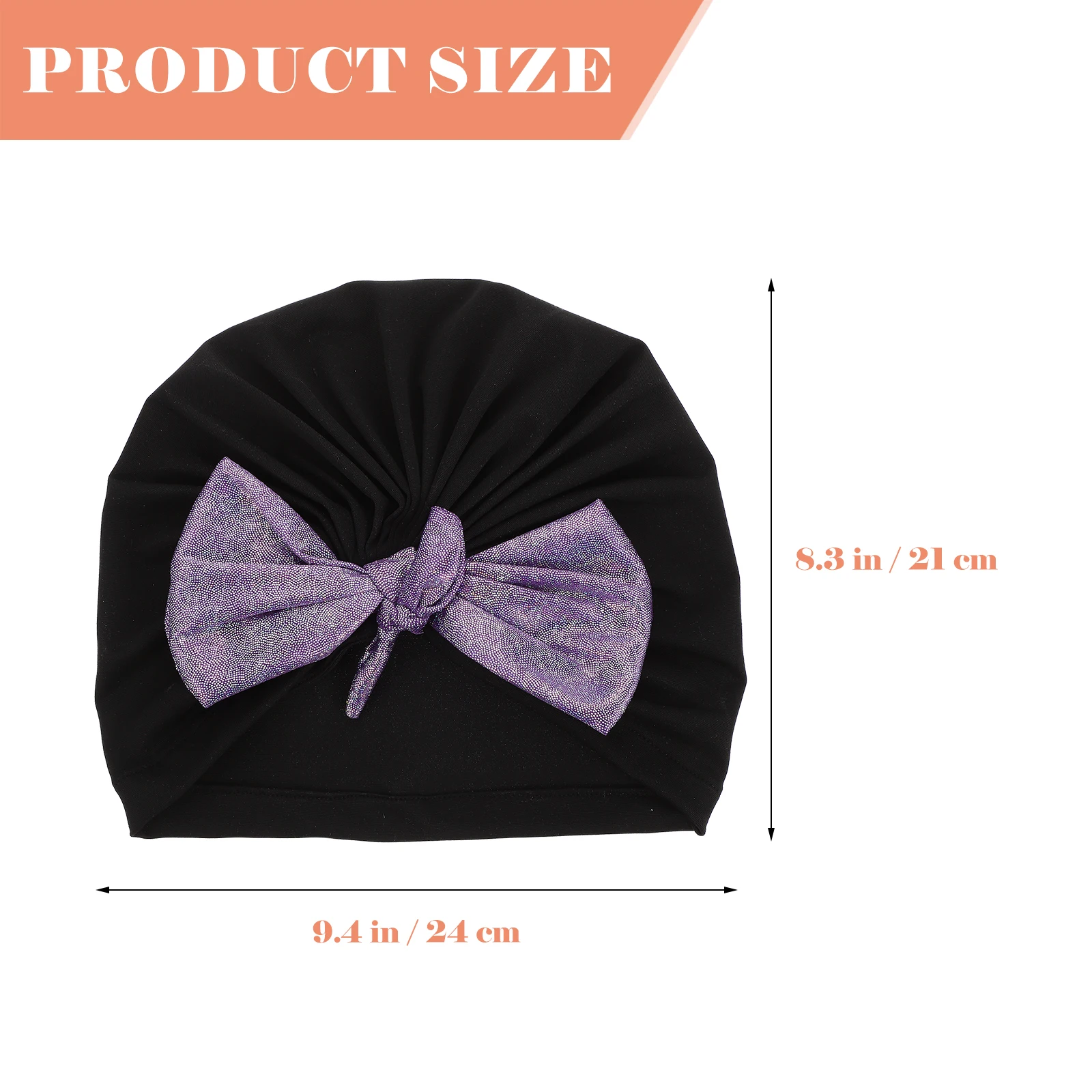 قبعة سباحة ذات شعر طويل للبالغين من النايلون المرن بعقدة على شكل فيونكة مزخرفة، غطاء حماية خفيف الوزن للنساء