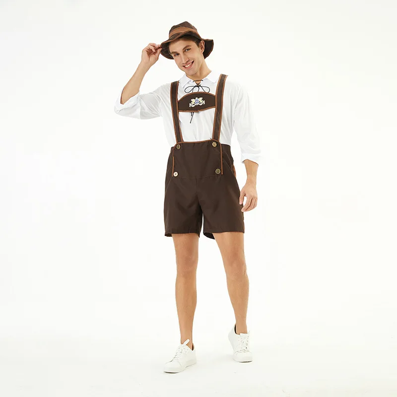 

Mh Beer Festival Bavarian Men's Beer Costume loween Size Split orm MLXL Traditional German Costume Oktoberfest