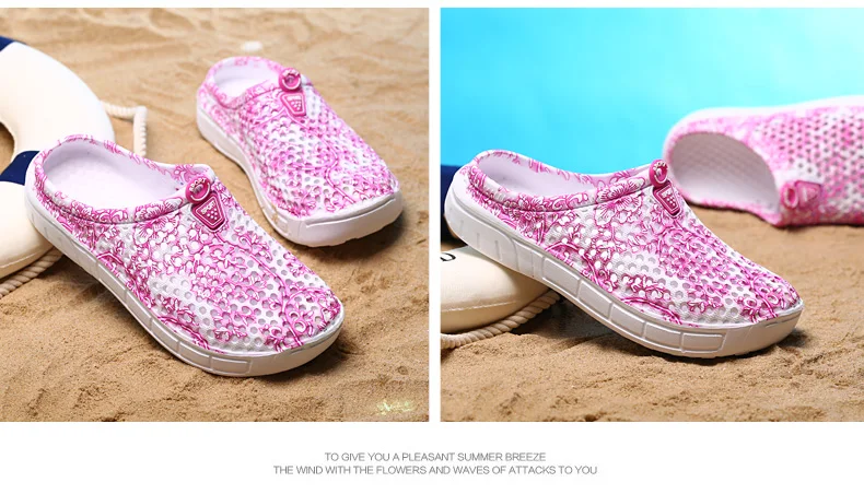 Damen Grüne Peaked Clogs Sommer Slip-On Schuhe Bequemes Atmungsaktives EVA-Material Modisches Schuhwerk – Detail 17