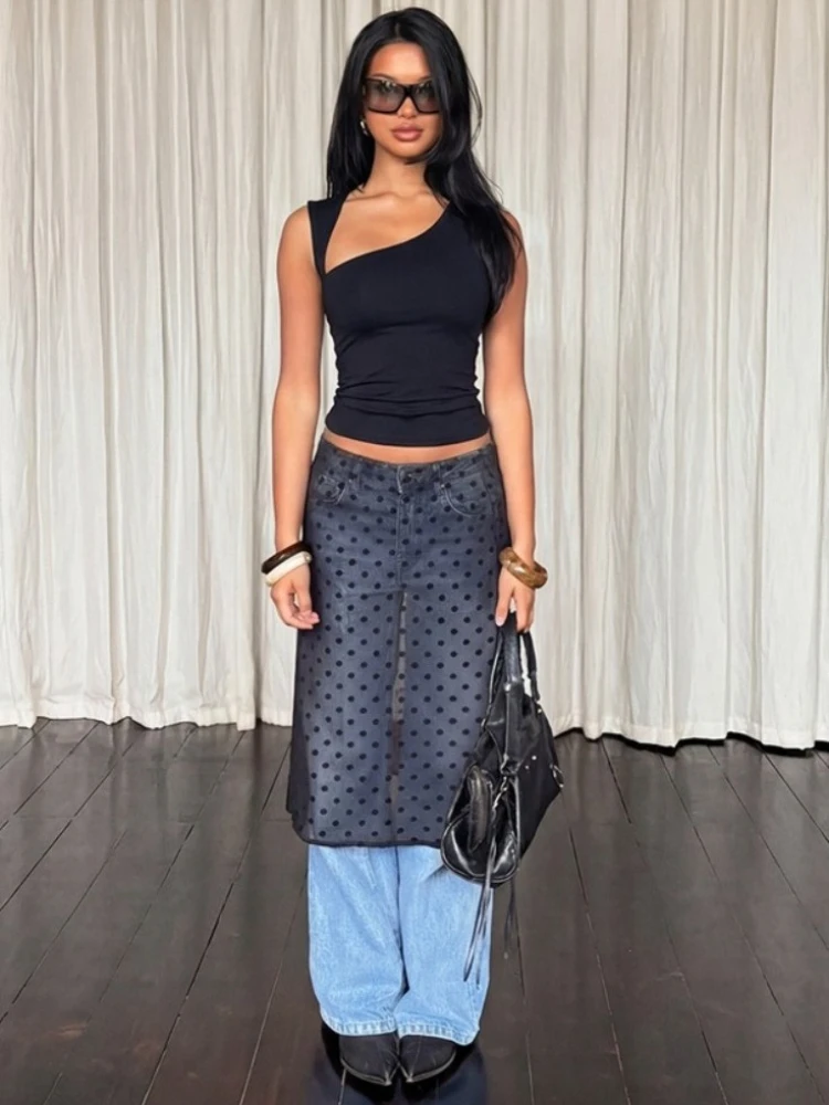 

FDYOUI 2026 Fashion Irregular Collar Tank Tops for Women Casual Sexy Sleeveless Solid T-shirt Y2K Girls Backless Corset Crop Top