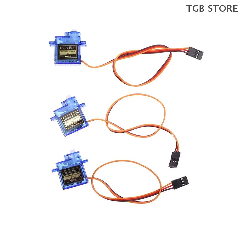 1/3Pcs 5V 180°/360° Digital Servo RC Car Robot Arm Arduino Starter DIY Project SG90 9G Micro Servo Motor