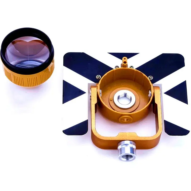 NEW ALL METAL PRISM SET W/BAG FOR TOTAL STATIONS -30/0mm